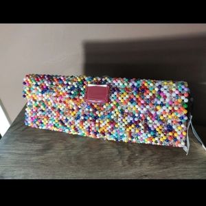 Vintage Rainbow Beaded Purse